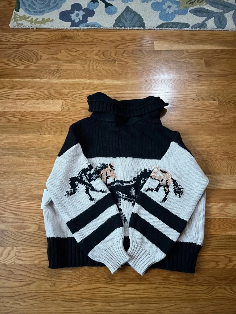 Anthropologie x Pilcro Horse Graphic Cardigan Sweater Size Medium NWT - Picture 14 of 14